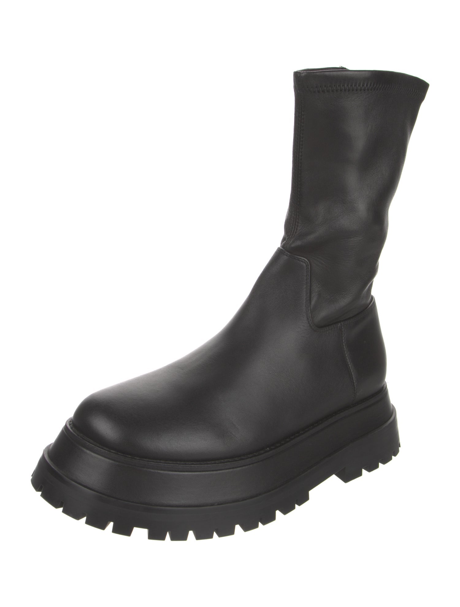 Burberry Leather Combat Boots